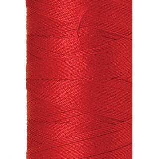 Country Red Mettler silk finish egyptian cotton 50WT (164 yd) thread spool. 9105-0504 alternate: 10550-0600