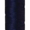 Dark Indigo Mettler silk finish egyptian cotton 50WT (164 yd) thread spool. 9105-0016 alternate: 10550-0557