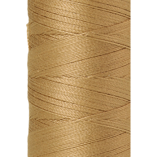 Dark Tan Mettler silk finish egyptian cotton 50WT (164 yd) thread spool. 9105-0287 alternate: 10550-0614