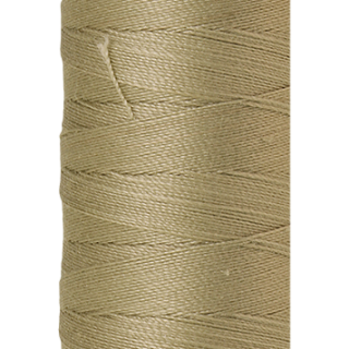 Dried clay Mettler silk finish egyptian cotton 50WT (164 yd) thread spool. 9105-0380 alternate: 10550-0521