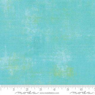 Grunge Basics  Pool Aqua 100% Cotton Textured Solids Made in Japan By Moda