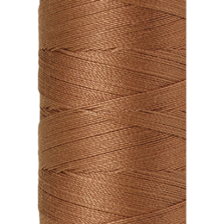 Hazelnut Mettler silk finish egyptian cotton 50WT (164 yd) thread spool. 9105-0281 alternate: 10550-0511