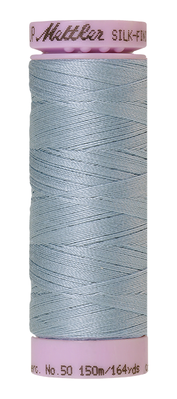 Jade Lime Mettler silk finish egyptian cotton 50WT (164 yd) thread spool. 9105-1527 alternate: