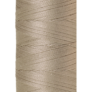 Khaki Mettler silk finish egyptian cotton 50WT (164 yd) thread spool. 9105-1228 alternate: 10550-0621