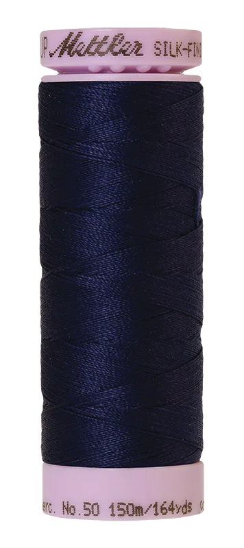Luster Mettler silk finish egyptian cotton 50WT (164 yd) thread spool. 9105-0018 alternate: 10550-0668