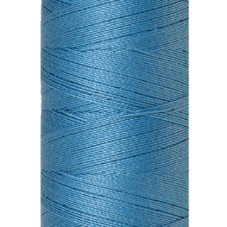 Mediterranian Blue Mettler silk finish egyptian cotton 50WT (164 yd) thread spool. 9105-0339 alternate: 10550-0892