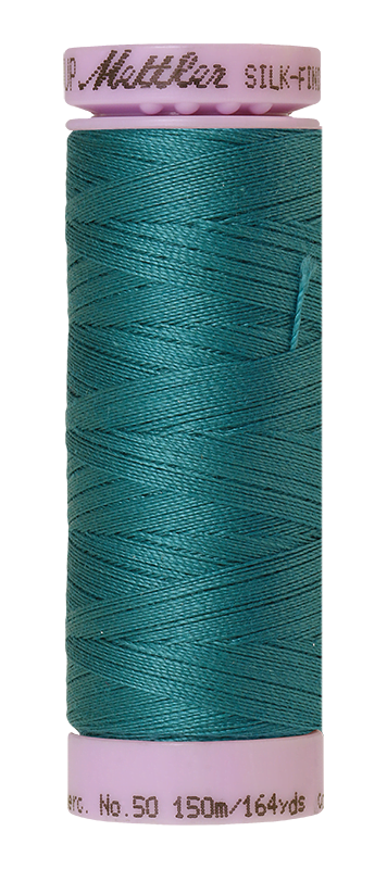 Shell Coral Mettler silk finish egyptian cotton 50WT (164 yd) thread spool. 9105-1522 alternate: