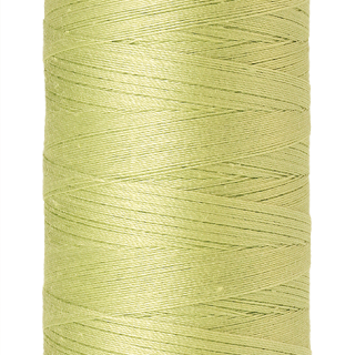 Spring Green Mettler silk finish egyptian cotton 50WT (547 yd) thread spool. 9104-1343 alternate: 10450-0893