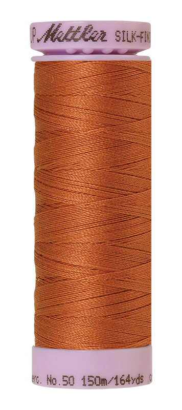 Vibrant Yellow Mettler silk finish egyptian cotton 50WT (164 yd) thread spool. 9105-2263 alternate:
