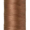 Walnut Mettler silk finish egyptian cotton 50WT (547 yd) thread spool. 9104-0280 alternate: 10450-0525
