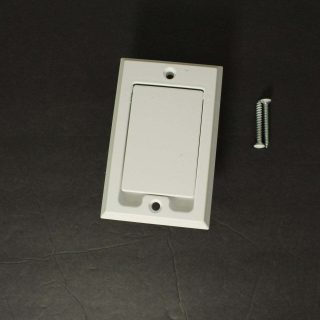 Central Vac White Square Door Inlet