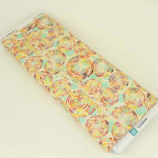QT Fabrics Rhythm Dotted Circles - Cream