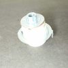 Outer threaded style - E-26 Base Porcelain Socket with Metal Shade Ring and 1/8ips. Cap