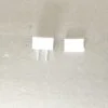 White Slide On Type Polarized Lamp Plugs