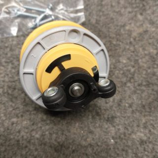 Sensor, with pulley and screws, for X4, G1, and G4 (has yellow ring) Sebo vacuum cleaner repair part