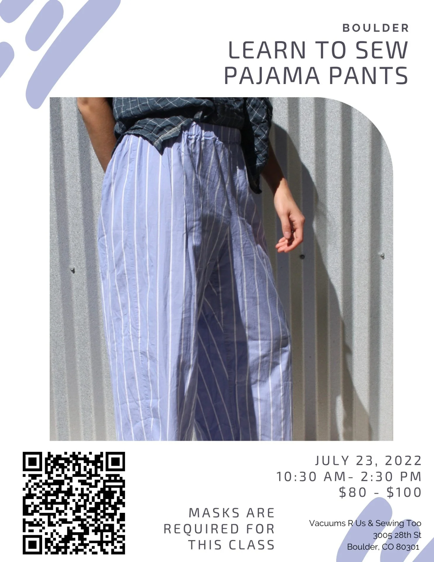 Pajama Class Pattern - Sewing Pattern for Pajama Pants