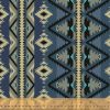 Windham fabric Spirit Trail by Whistler Studios Raymi Blue/Grey Cotton