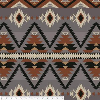 Windham fabric Spirit Trail by Whistler Studios Raymi Grey/Copper Fleece