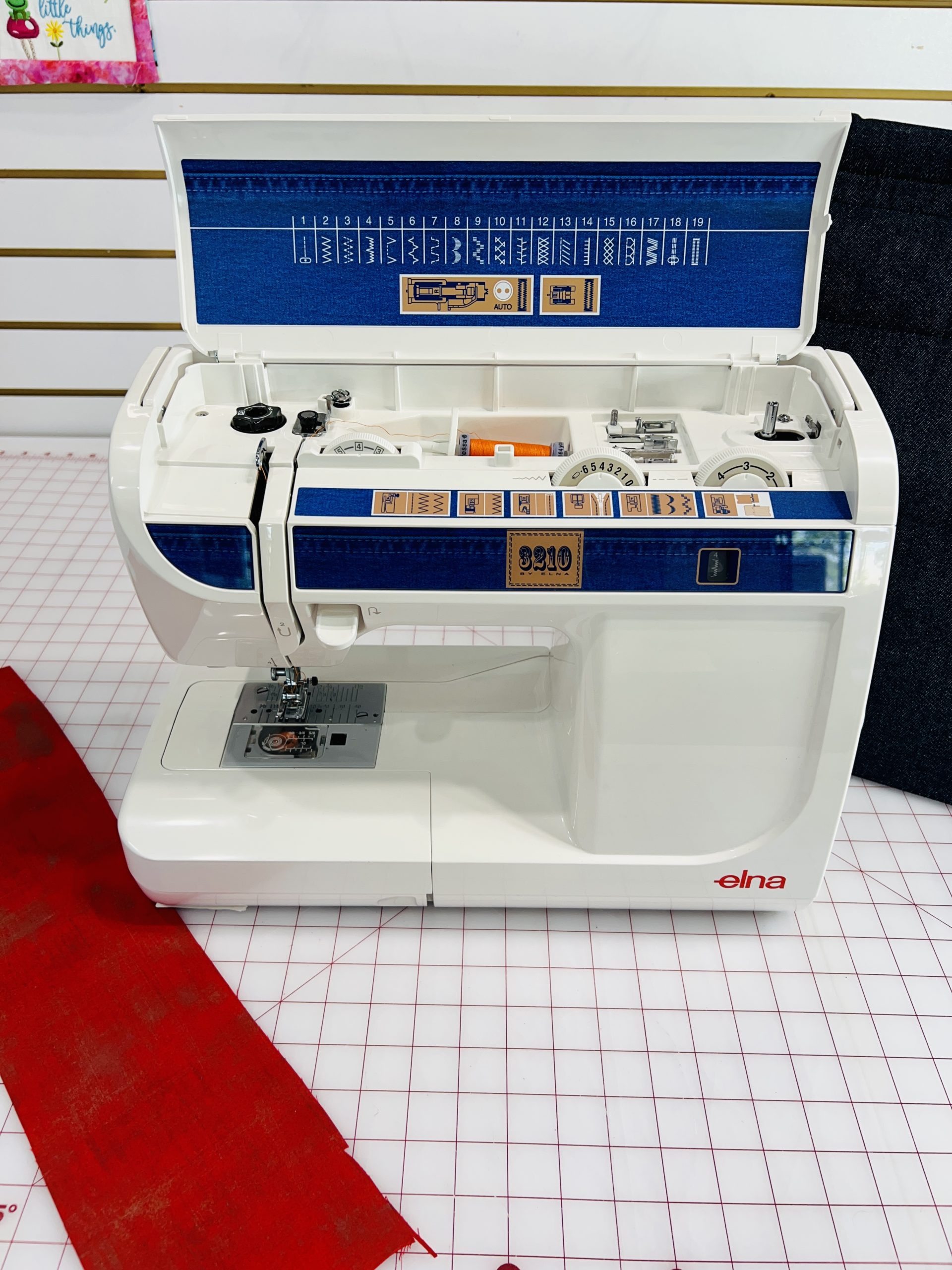 elna 3210 Jeans Mechanical Sewing Machine - Western Maine Machines