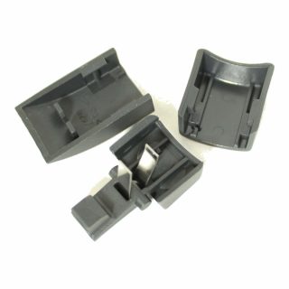Tube Release Button, complete (with leaf spring and cap), for 6270GS Telescopic Tube (gray black) Sebo vacuum cleaner repair part