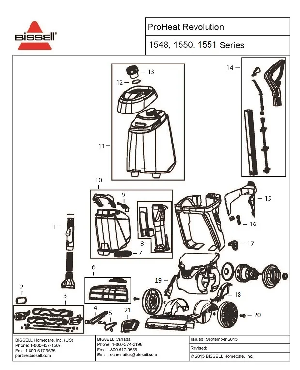 User manual Bissell Revolution Pet Pro (English - 20 pages)