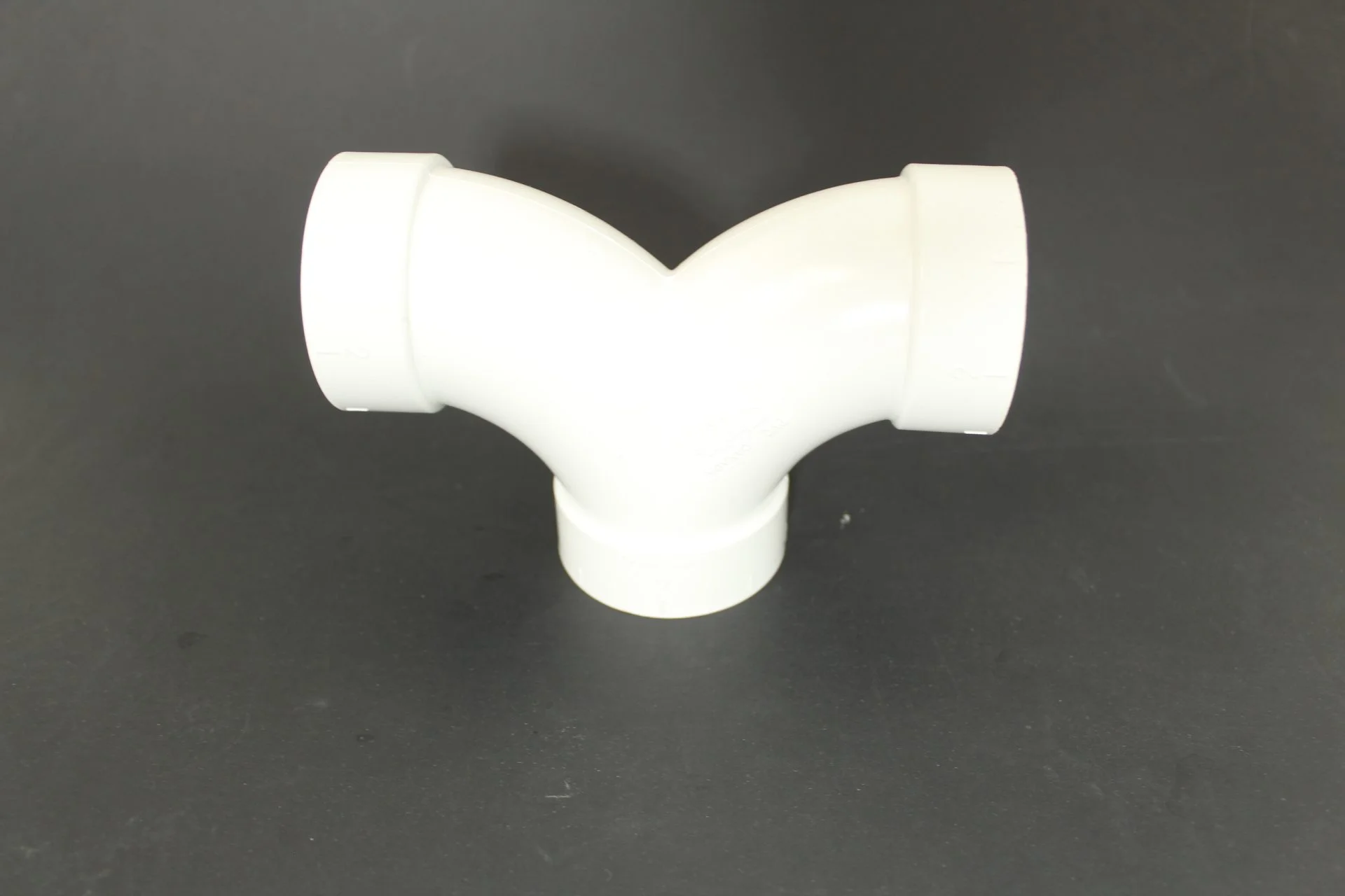 3 way 90 degree PVC fitting for 2" central vacuum pipe in built in installation - Image 2