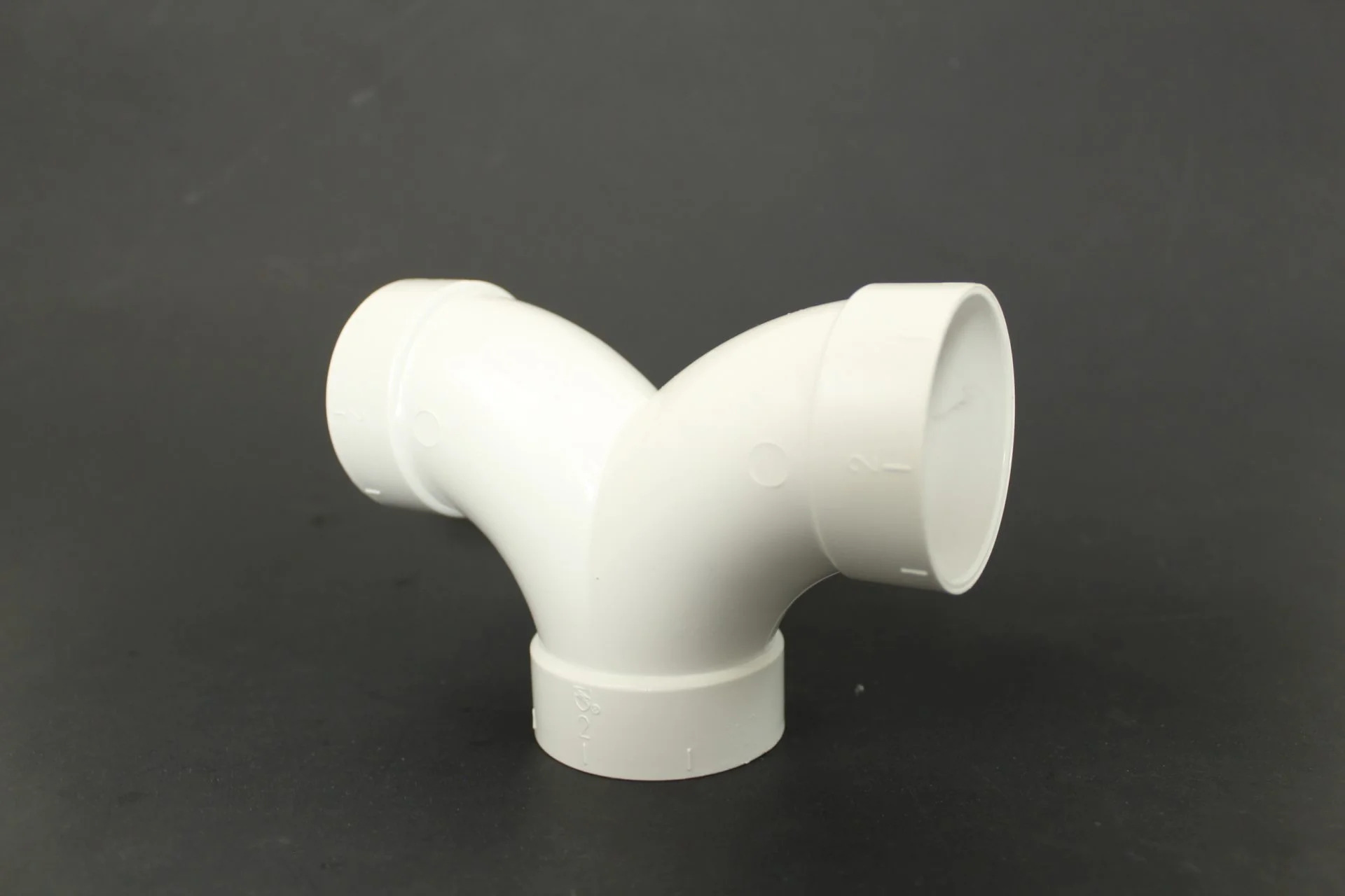 3 way 90 degree PVC fitting for 2" central vacuum pipe in built in installation - Image 3