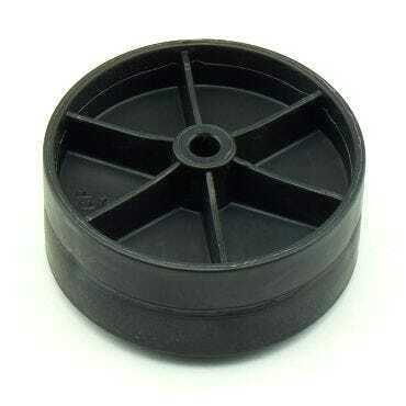 Rear Wheel Black Plastic Part Number B010-1314 for Simplicity and Riccar Models F3100, F3300, F3300C, S10E,RSL1, RSL1A, RSL1AC, R10E