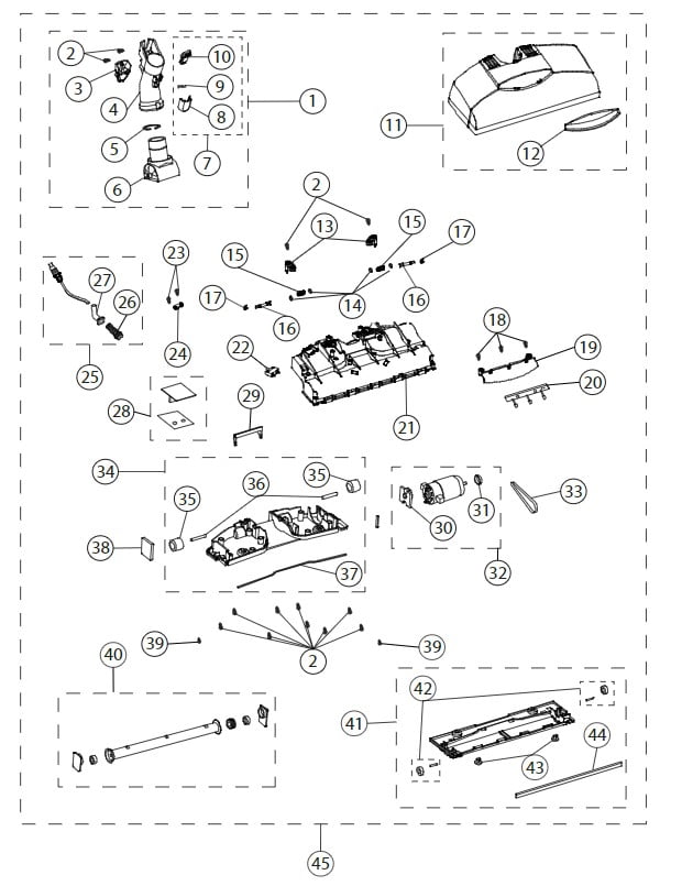 Parts book and Schematics for Riccar Models PRISTINE CHARISMA