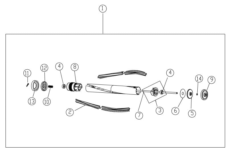 Parts book and Schematics for Riccar Vibrance Models VIBPBP.2 VIBCBP.1 VacuumsRUs
