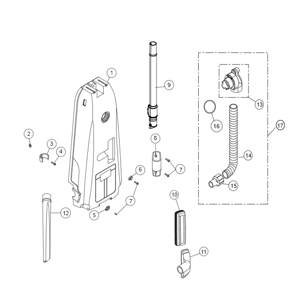 Parts book and Schematics for Riccar Vibrance Models VIBPBP.2 VIBCBP.1 VacuumsRUs