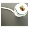 Keyless Porcelain Candelabra Socket With Metal Ring, 1-5/8" Height