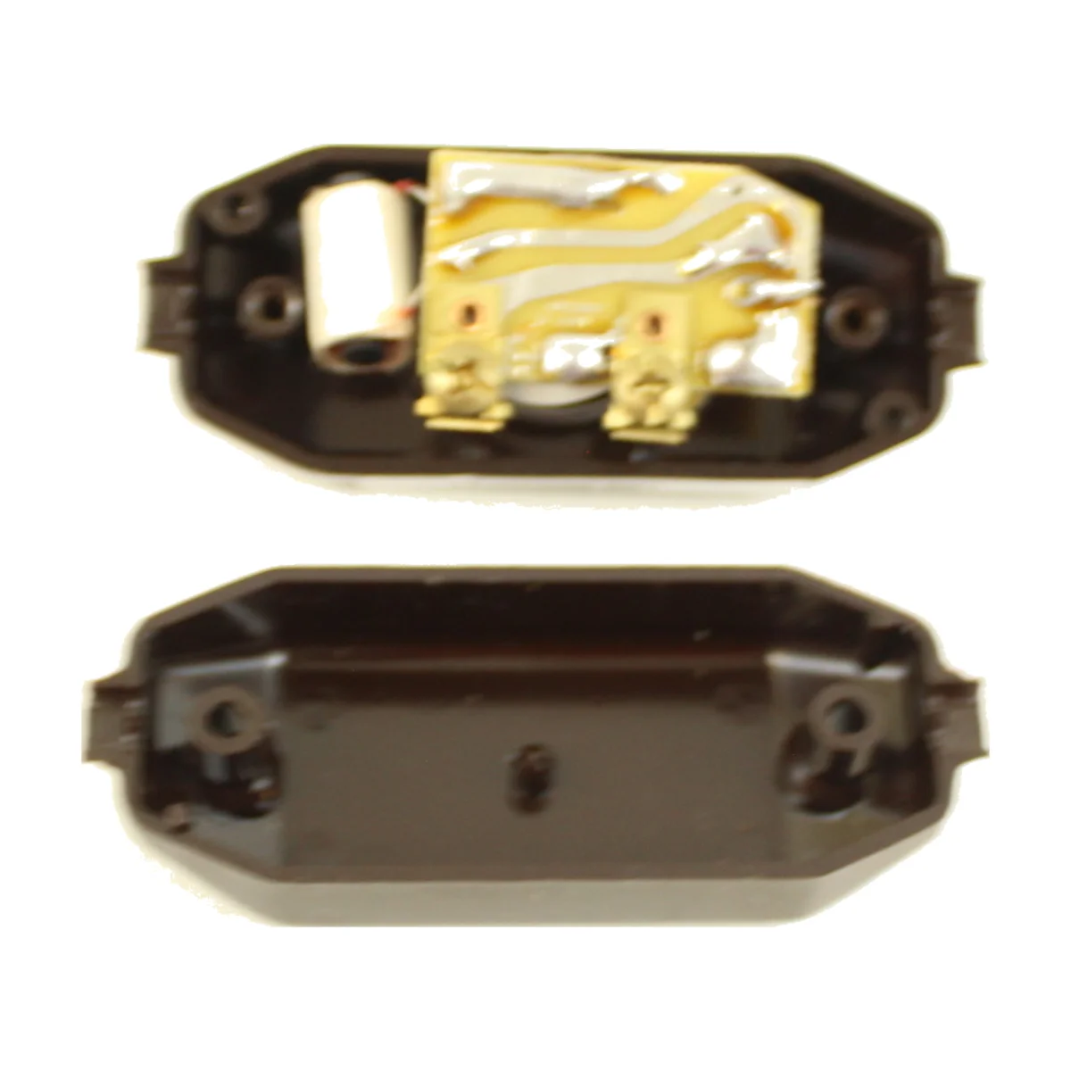 In-Line Single-Pole, Feed-Through Rotary Lamp Cord Dimmer - Brown - Image 3