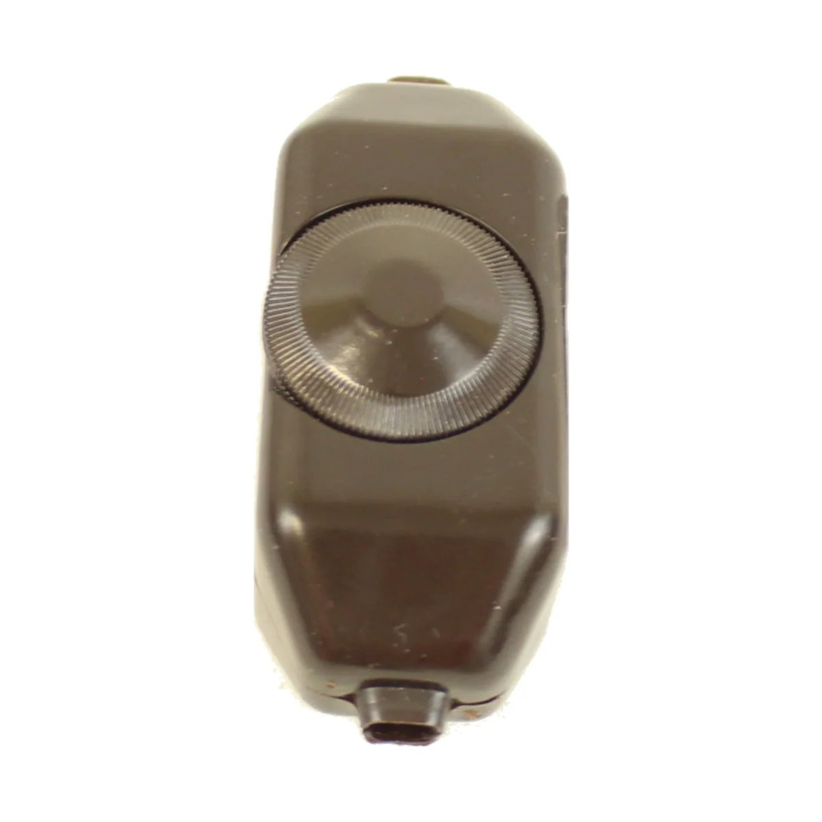In-Line Single-Pole, Feed-Through Rotary Lamp Cord Dimmer - Brown - Image 2