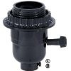 Medium socket phenelic plastic case with 3 way socket and shade retaining ring