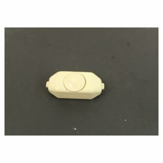 In-Line Single-Pole, Feed-Through Rotary Lamp Cord Dimmer - Ivory