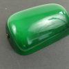 Cased Glass Lamp Shade - Green over White