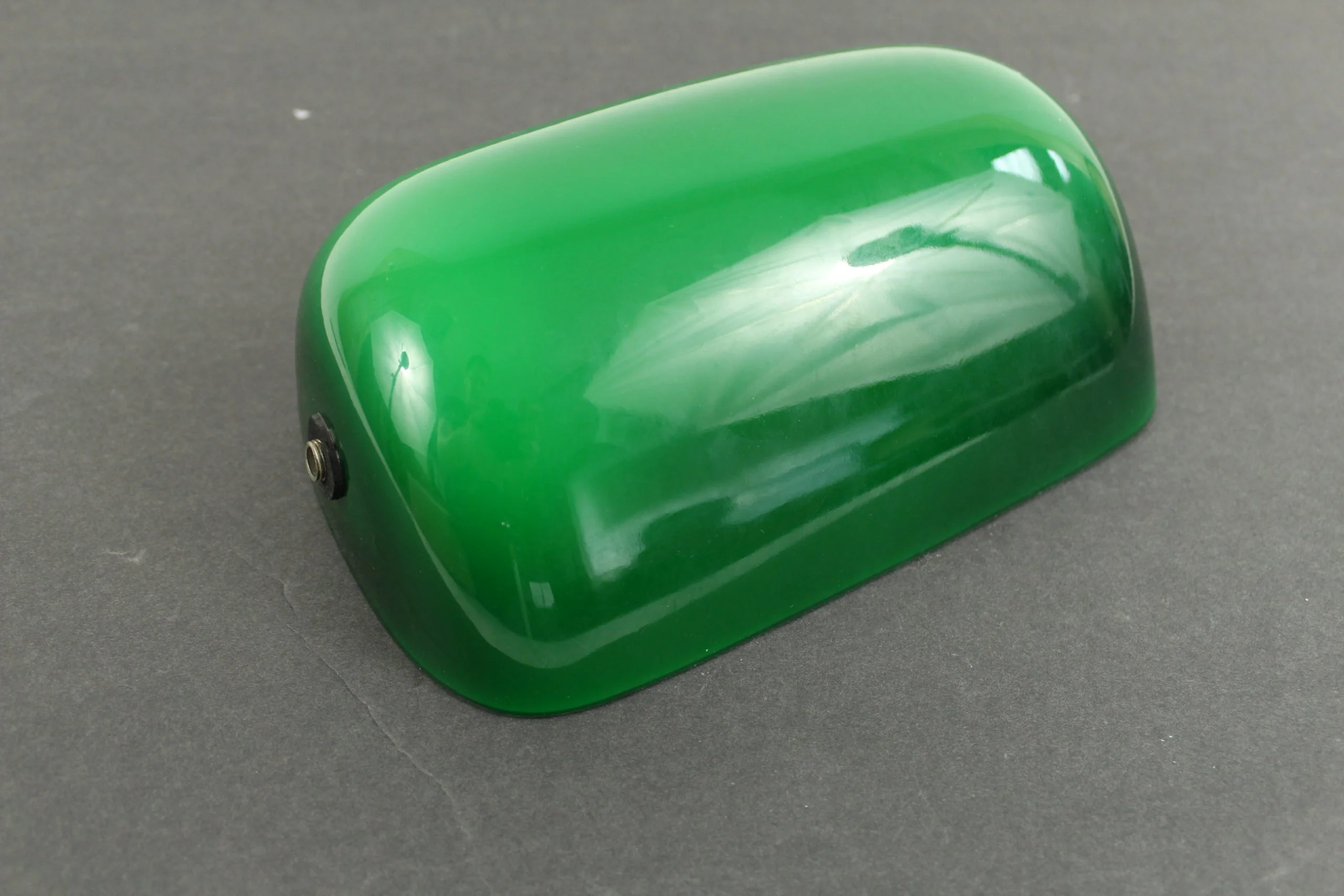 Cased Glass Lamp Shade - Green over White