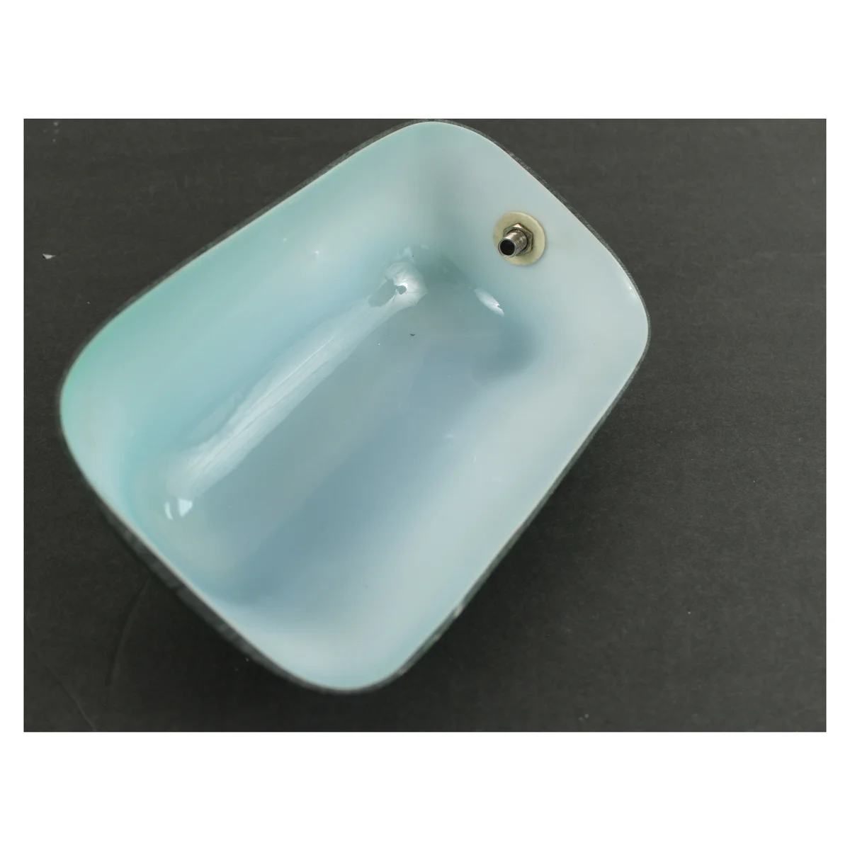 Cased Glass Lamp Shade - Green over White - Image 2
