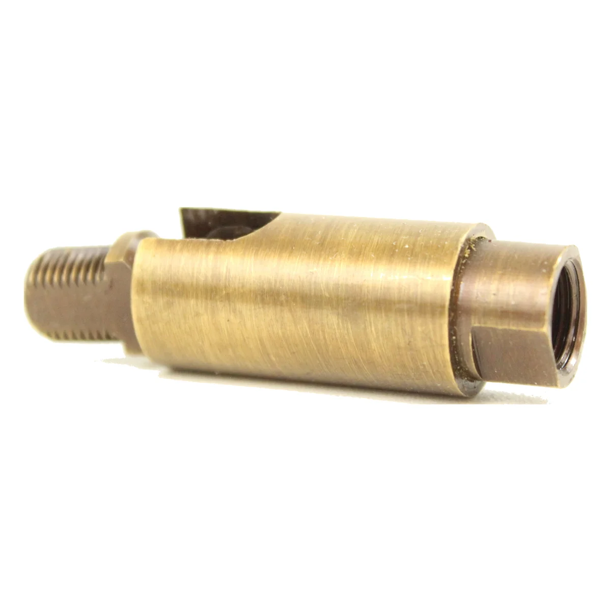 Antique Brass Finish Adjustable Brass Friction Lamp Swivel, 1/8M x 1/8F - Image 2