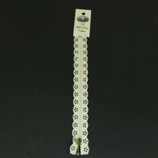 8in Lace Zipper - Ivory