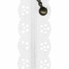 8in Lace Zipper - White
