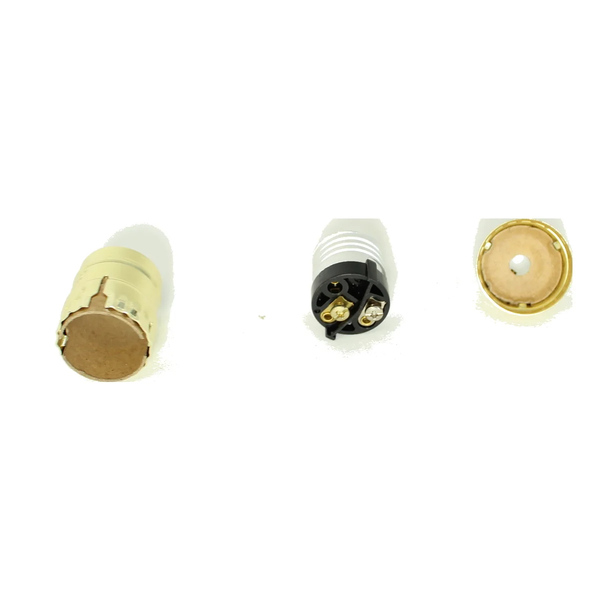 Keyless Brass Plated E26 Lamp Socket 1/8 IPS w/ Cat and Set Screw - Short Socket Type - Image 3