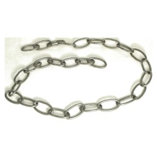 4 Gauge Raw Steel Oval Chain