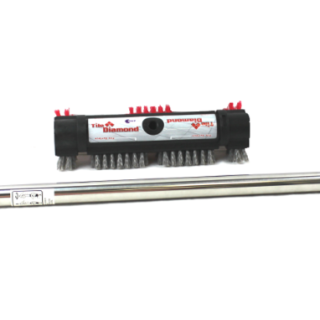 Brush, Red/Gray Diamond Tile Grout W/Handle 10" Part Number: CD1202 for Counter Sale