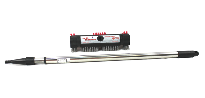 Brush, Red/Gray Diamond Tile Grout W/Handle 10" Part Number: CD1202 for Counter Sale