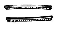 NLA Brush Strip, Floor Brush Front/Back Tri Star Part Number: 70117&70115 for Compact