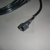 CORD SET S7053 W/FEMALE SKIRTED PLUG-BLACK W/STRAP Part Number: 46348008 for Hoover