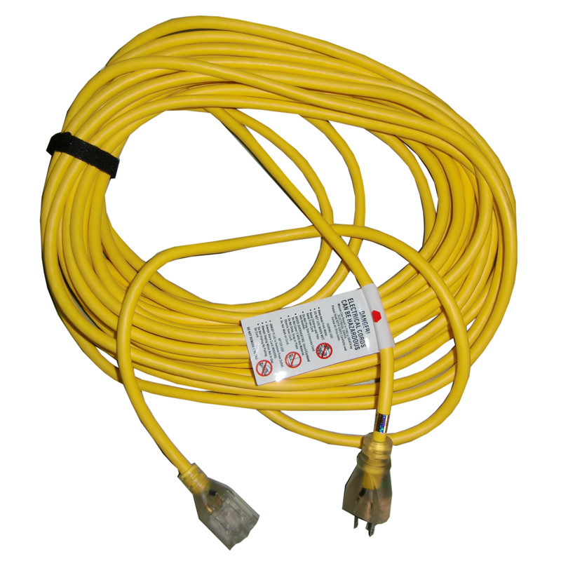 Cord, 50' Yellow 16/3 w/Lited End And Cord Wrap Part Number: 101678 for Proteam