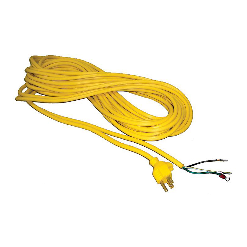 Cord, 50' Yellow 18/3 W/Gripper Male Plug/Stripped Part Number: 14-5323-44 for Fitall